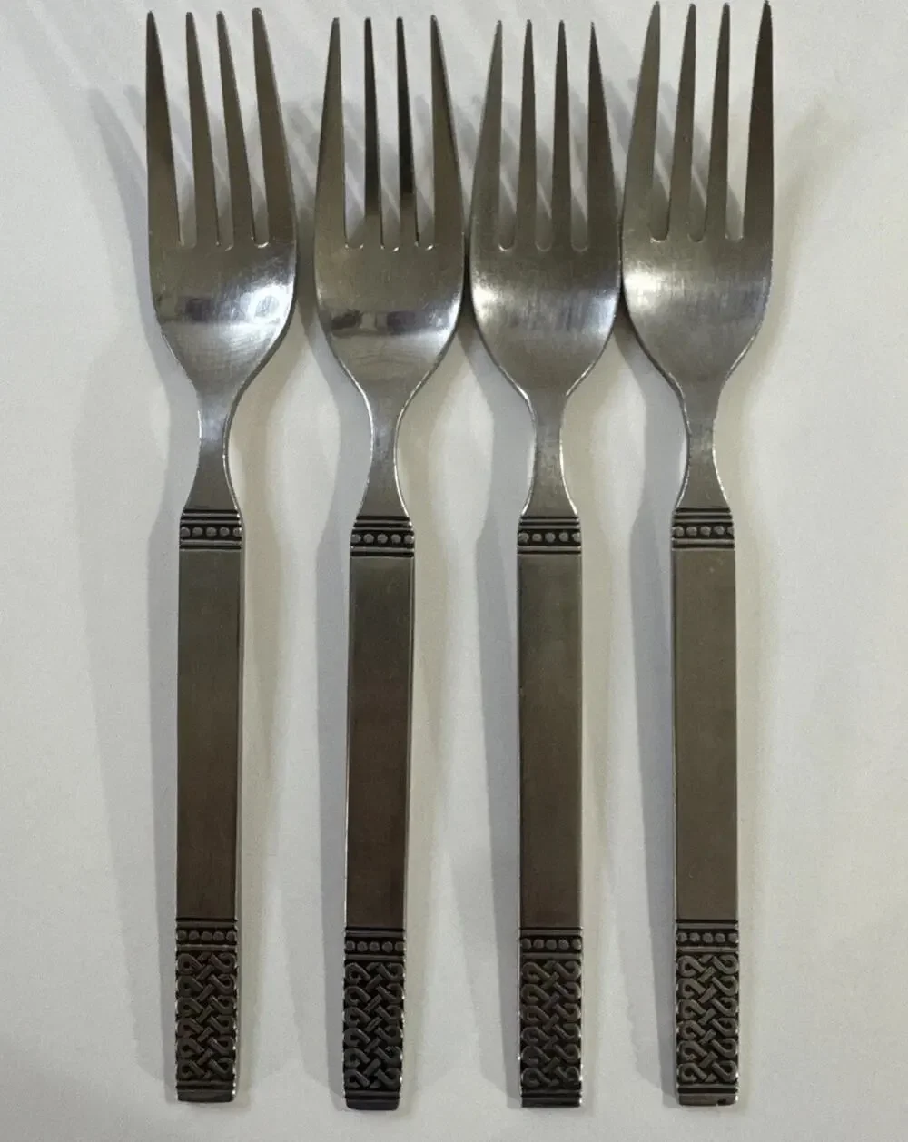 Danika MSI Japan Celtic Knot Flatware Stainless Steel Dinner Forks 7.5”L Set 4